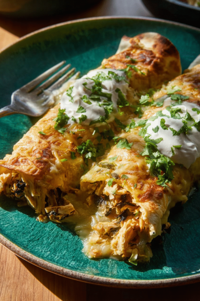 Pioneer Woman Green Chile Chicken Enchiladas Recipe