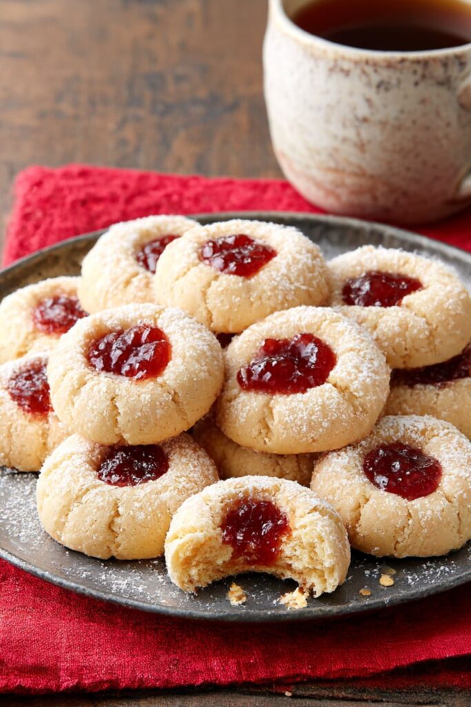 Almond-Raspberry Thumbprint Cookies Recipe
