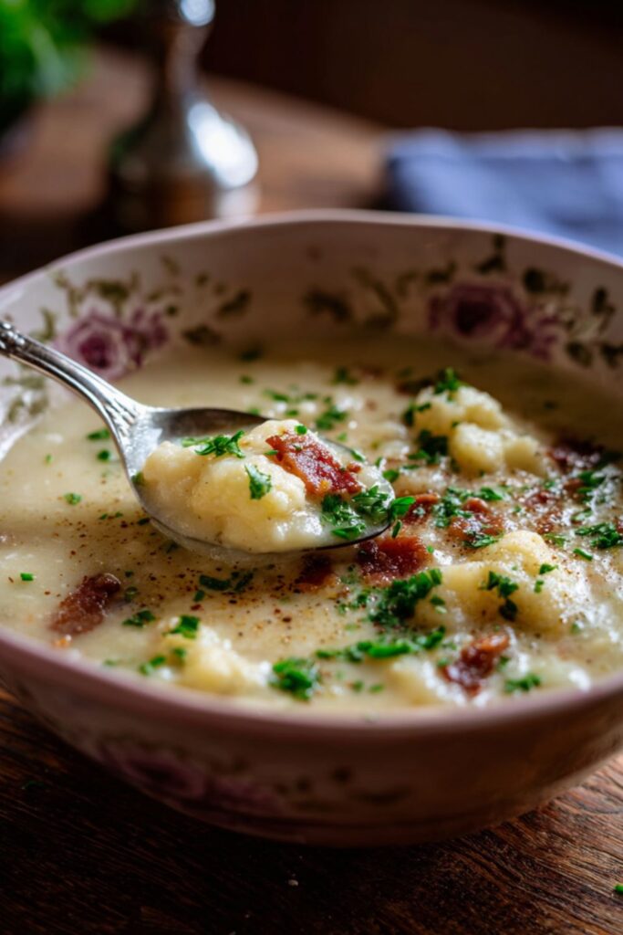 Cheesy Cauliflower Soup Recipe