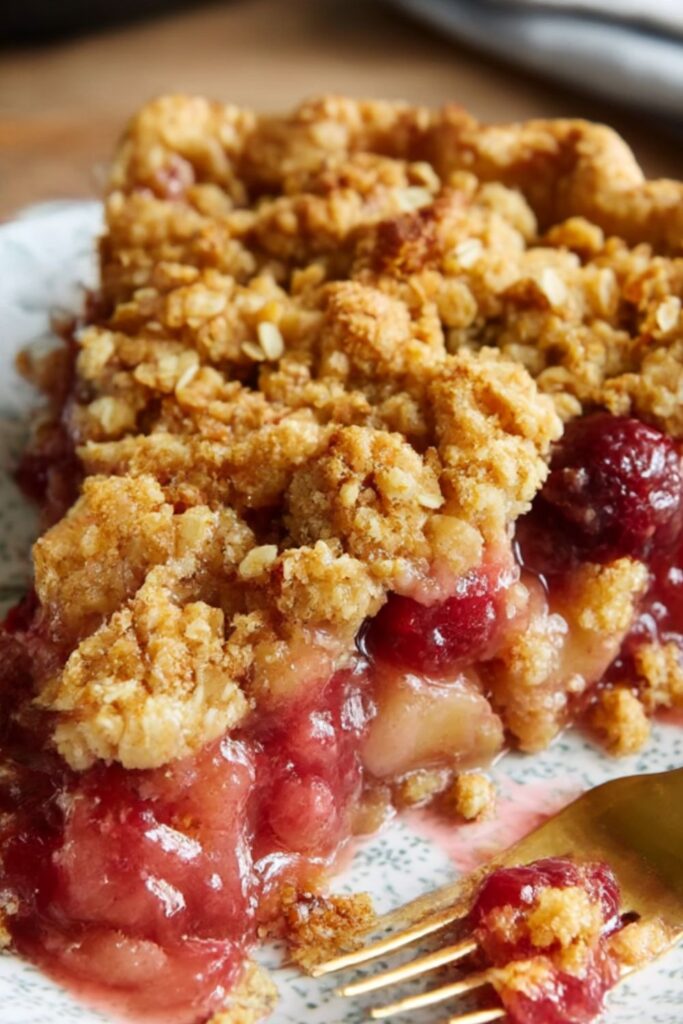 Cranberry Apple Crumb Pie Recipe