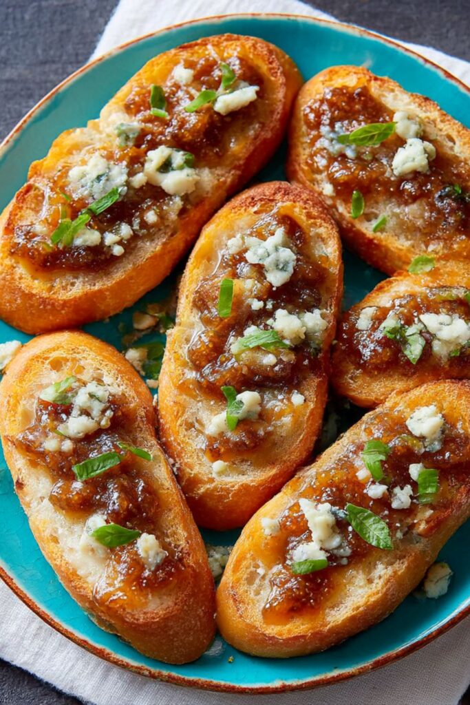 Fig and Blue Cheese Bruschetta Recipe
