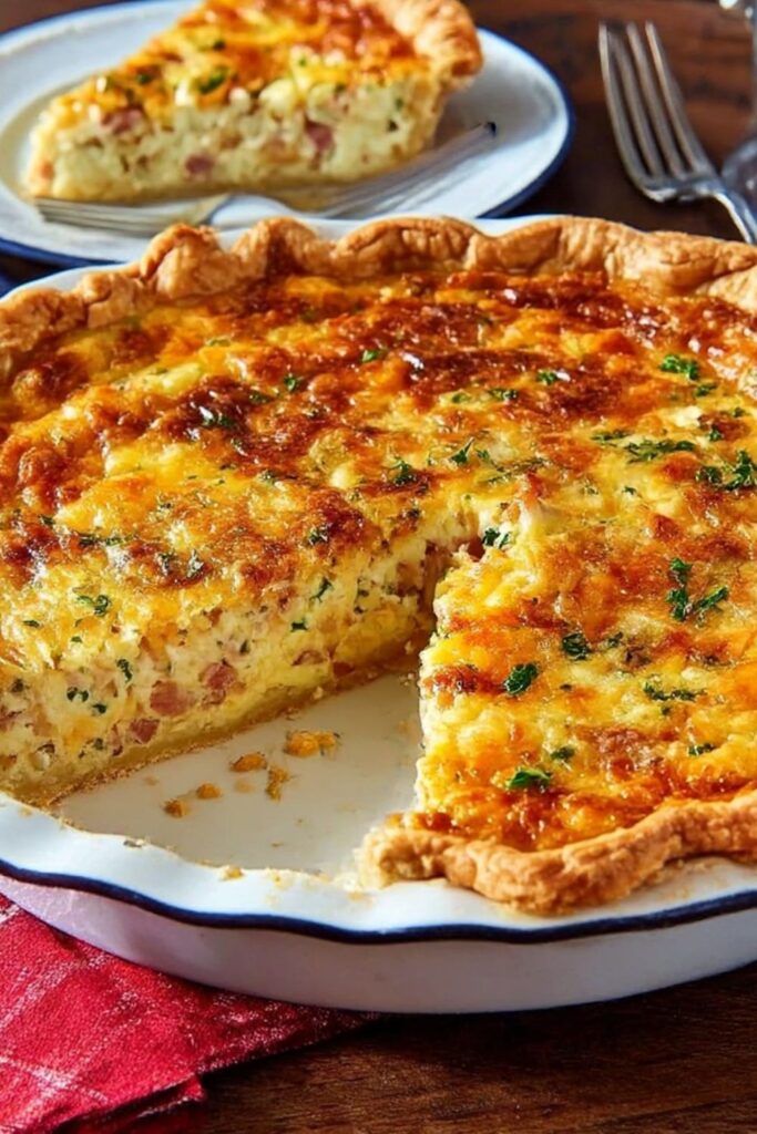 Ham and Cheese Quiche Recipe