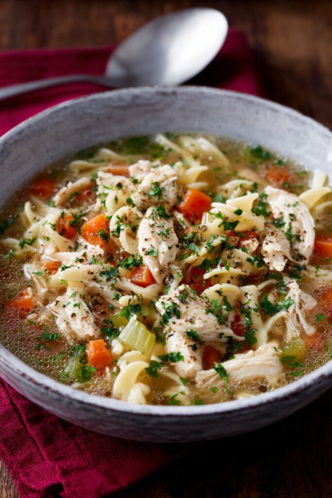 Homemade Chicken and Noodles Recipe