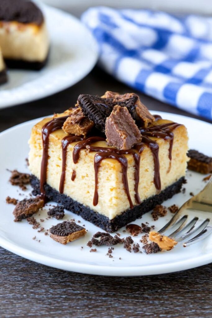 No-Bake Chocolate Peanut Butter Pie Bars Recipe