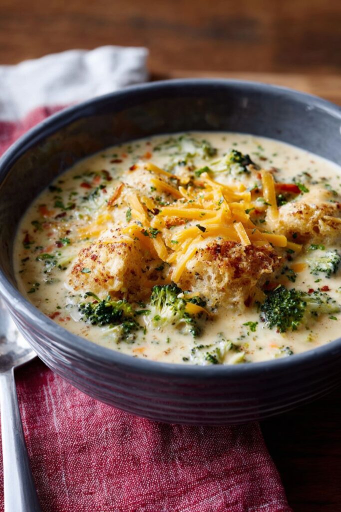 Slow Cooker Broccoli Cheese Soup Recipe