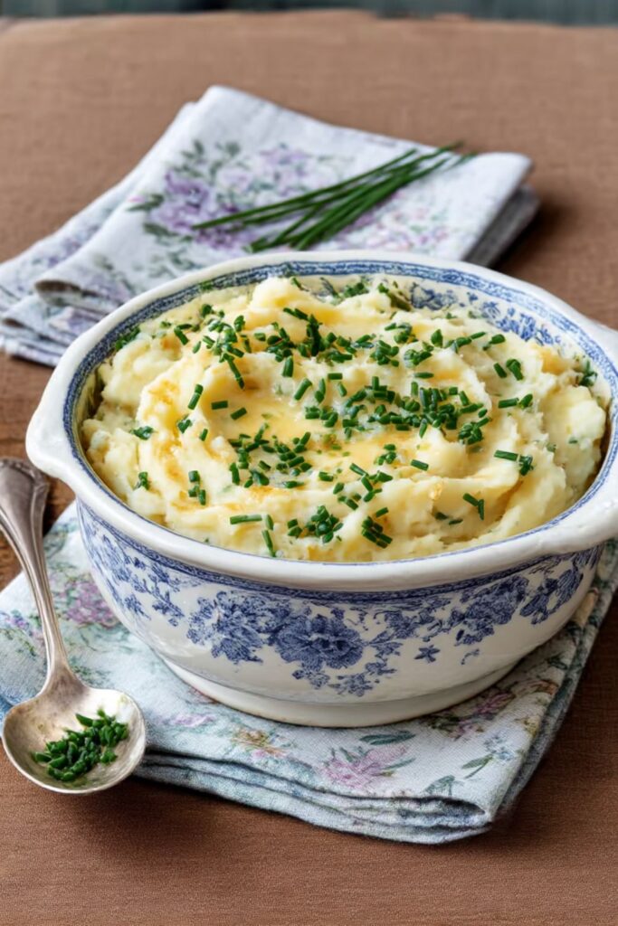 Cheddar and Sour Cream Mashed Potatoes Recipe