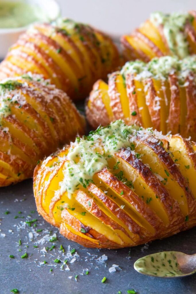Crispy Hasselback Potatoes Recipe