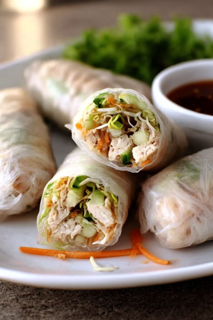Leftover Turkey Spring Rolls Recipe