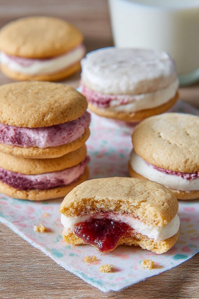 Strawberry Shortcake Sandwich Cookies Recipe