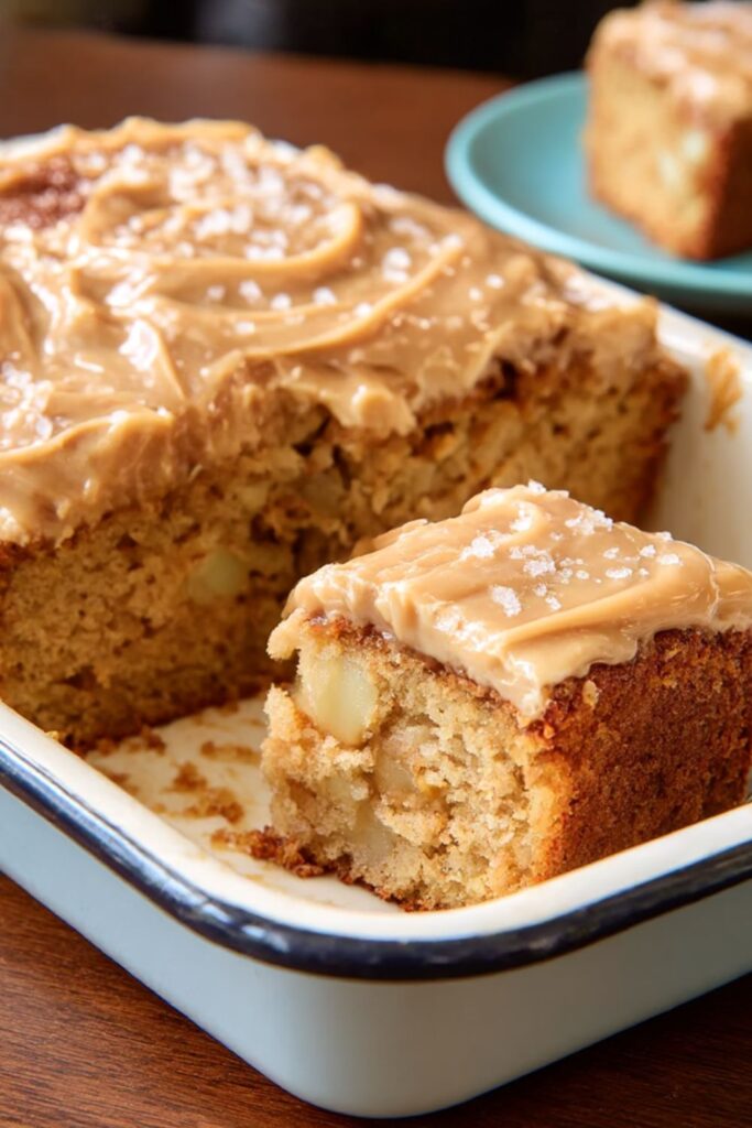 Caramel Apple Sheet Cake Recipe