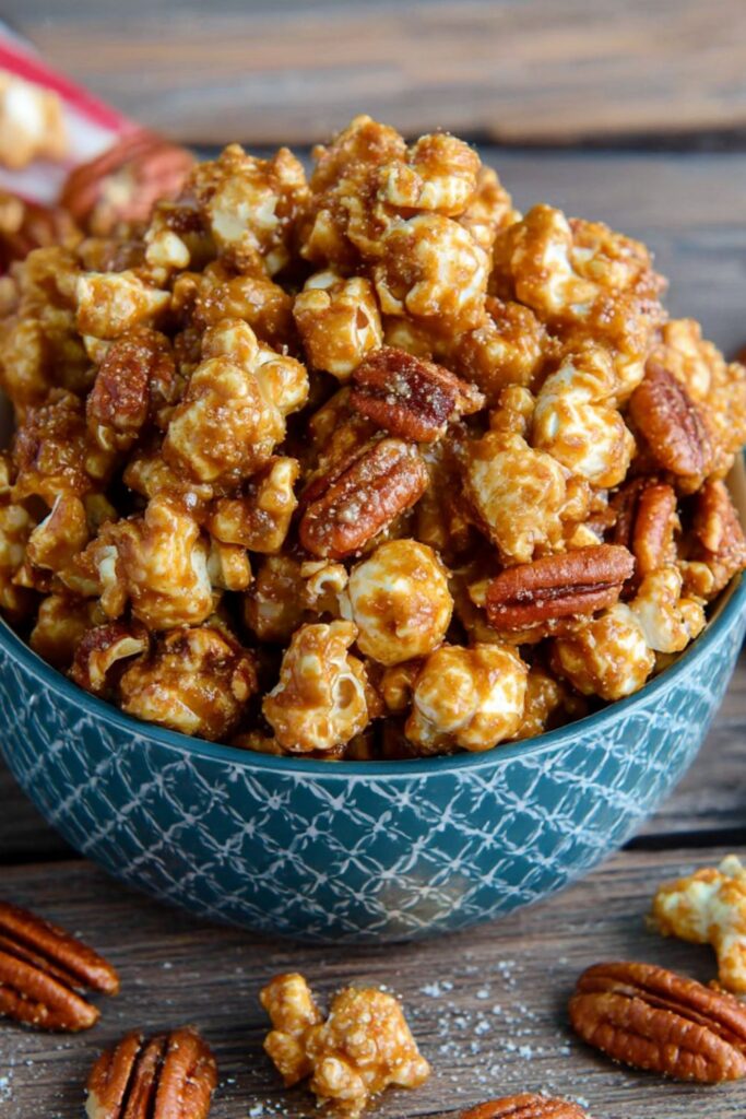 Caramel Popcorn with Pecans Recipe