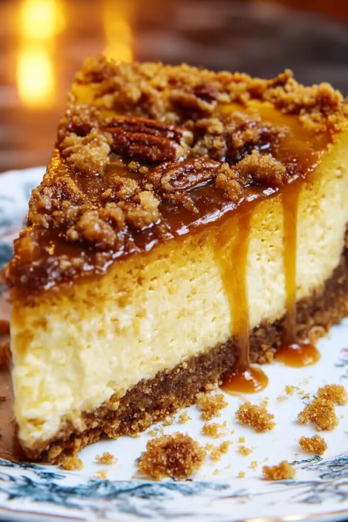 Caramel Pumpkin Gingersnap Cheesecake Recipe