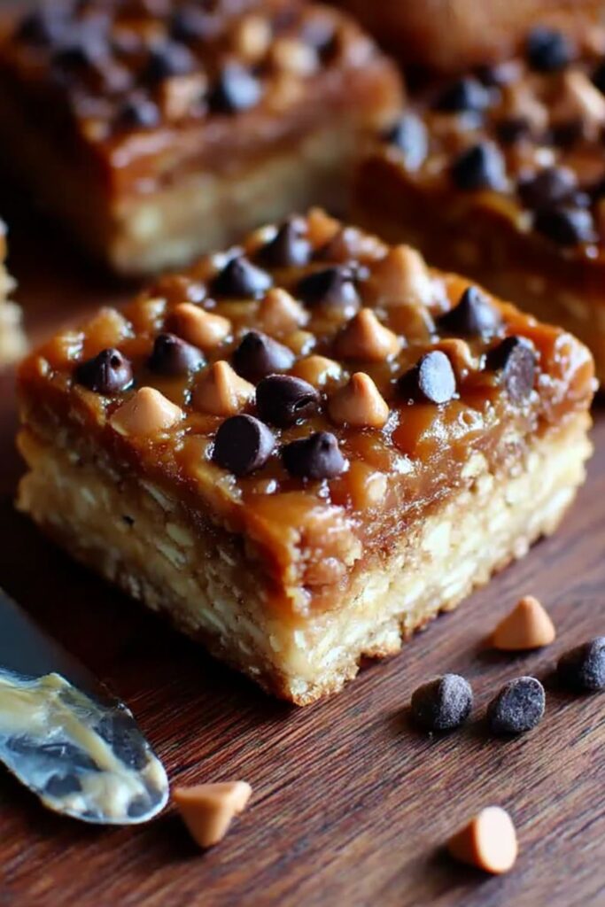 Chocolate Butterscotch Caramel Bars Recipe