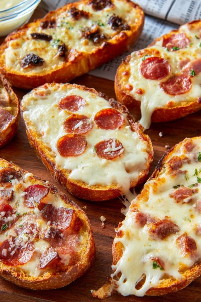French Bread Pizzas Recipe