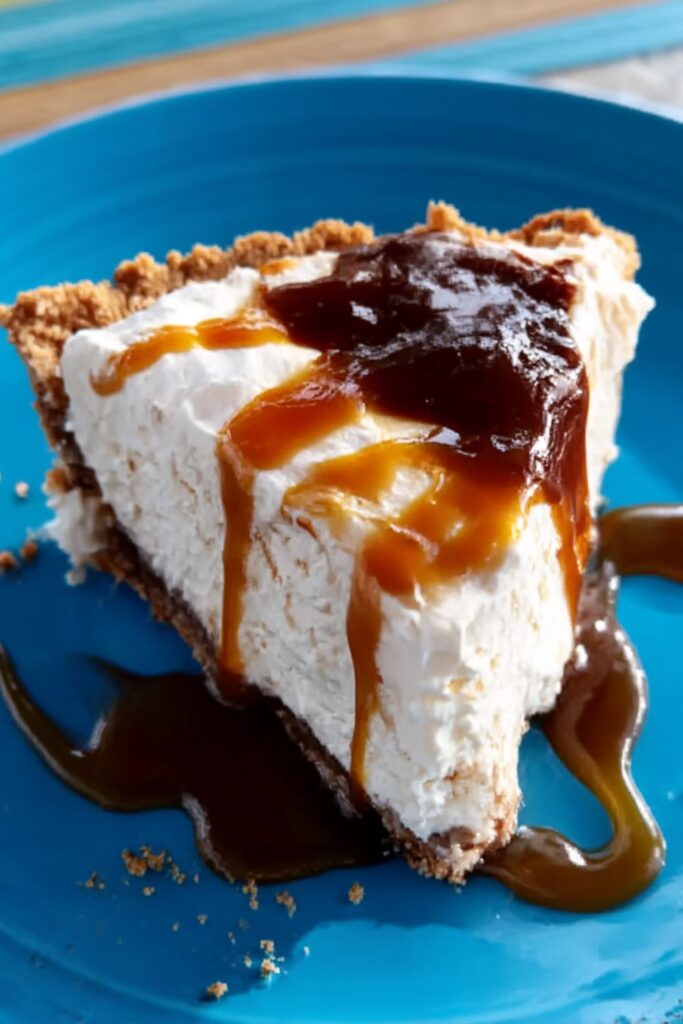 Ice Cream Pie with Easy Caramel Sauce Recipe