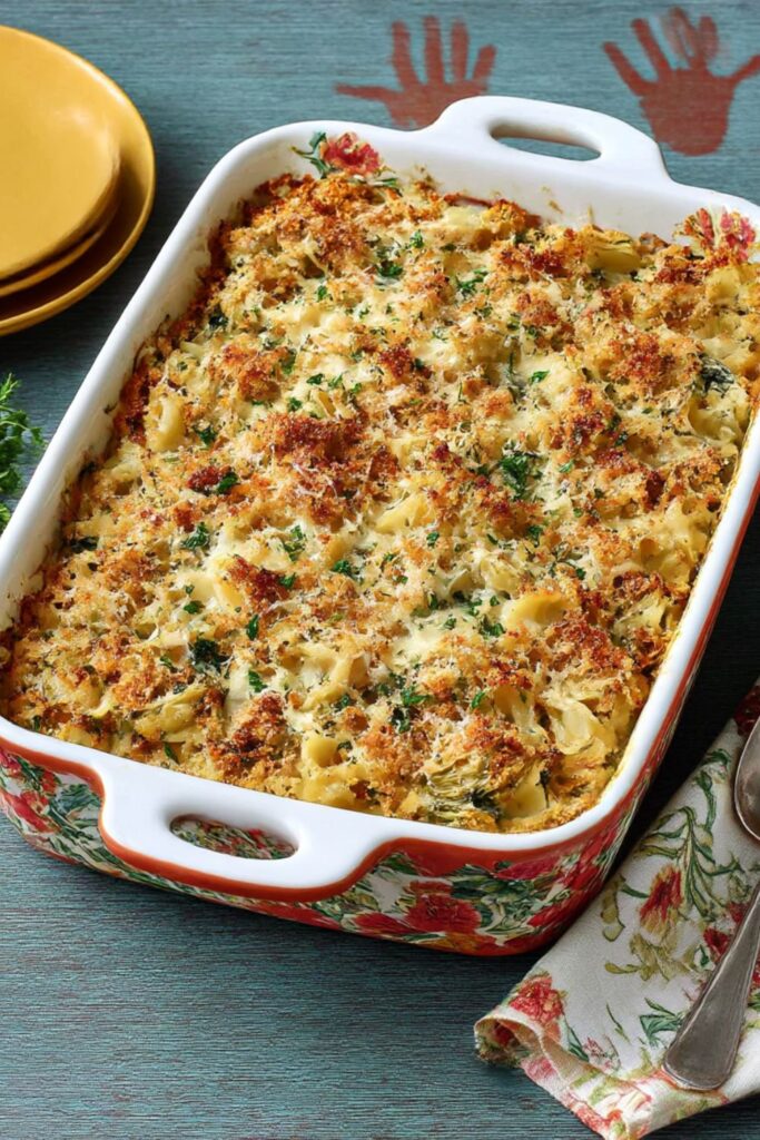 Spinach-Artichoke Tuna Noodle Casserole Recipe