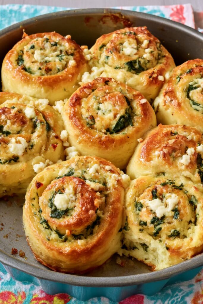 Spinach-Feta Buns Recipe