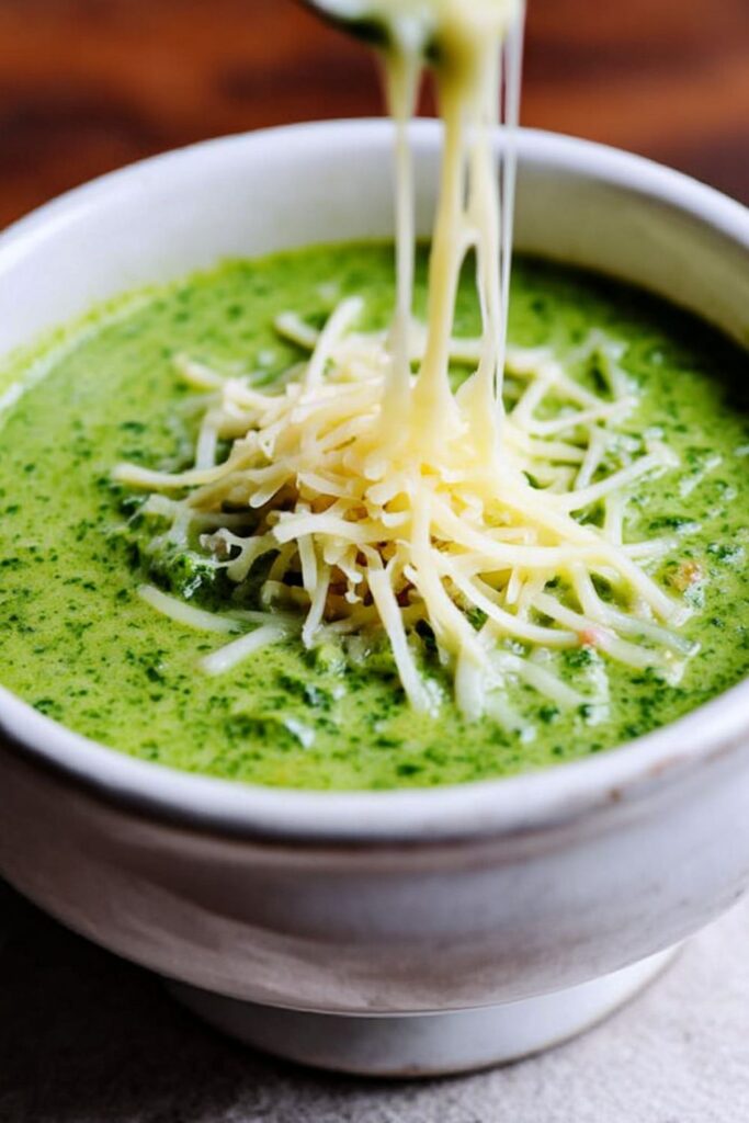 Spinach Soup with Gruyere Recipe