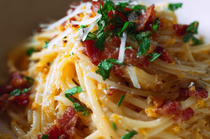 Pumpkin Bacon Carbonara Recipe