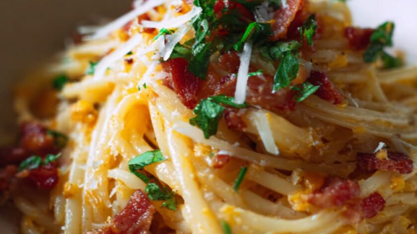 Pumpkin Bacon Carbonara Recipe