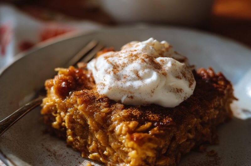 Baked Pumpkin Oatmeal Recipe
