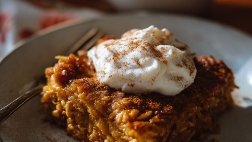 Baked Pumpkin Oatmeal Recipe