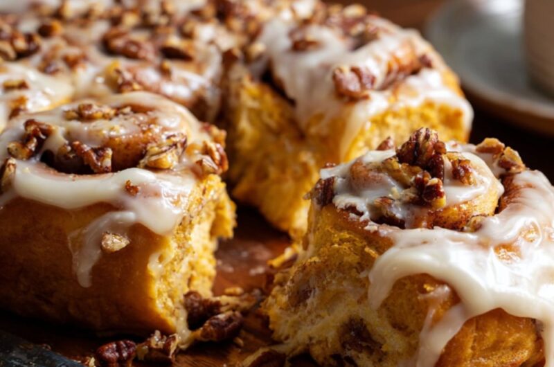 Pumpkin Spice Cinnamon Rolls Recipe