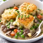Beef and Herbed Biscuit Pot Pie Recipe