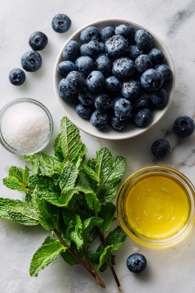 Blueberry Jam with Mint Recipe