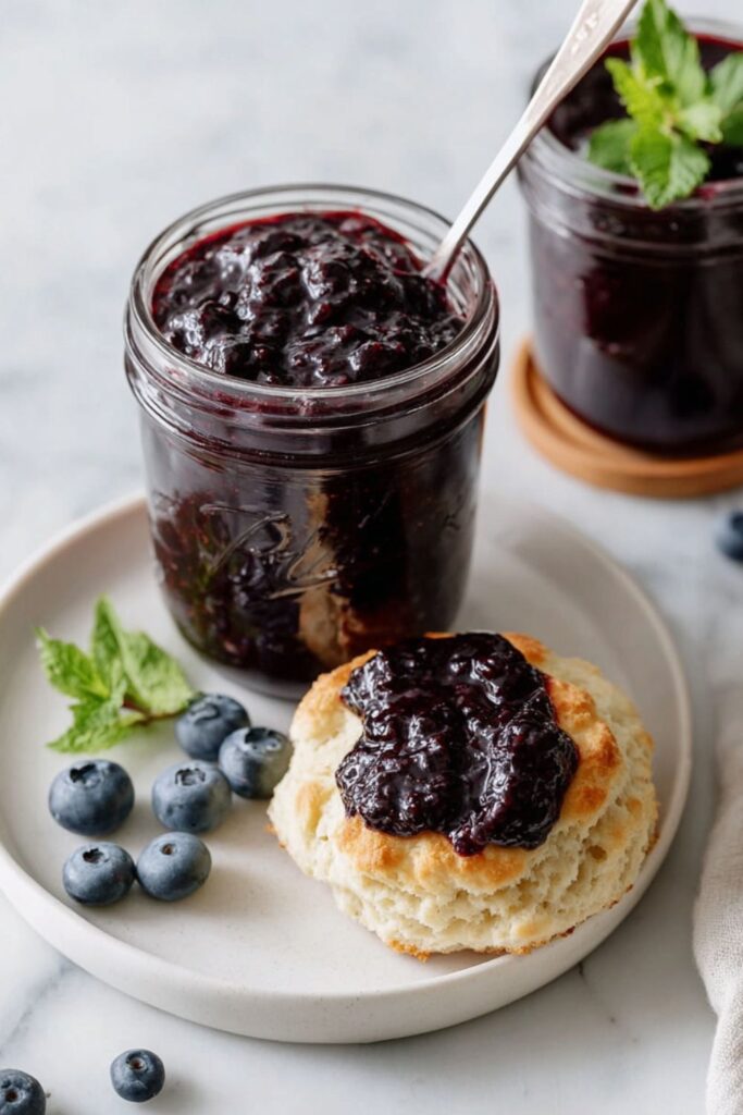 Blueberry Jam with Mint Recipe