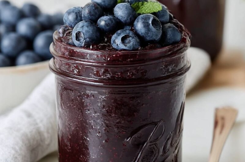 Blueberry Jam with Mint Recipe