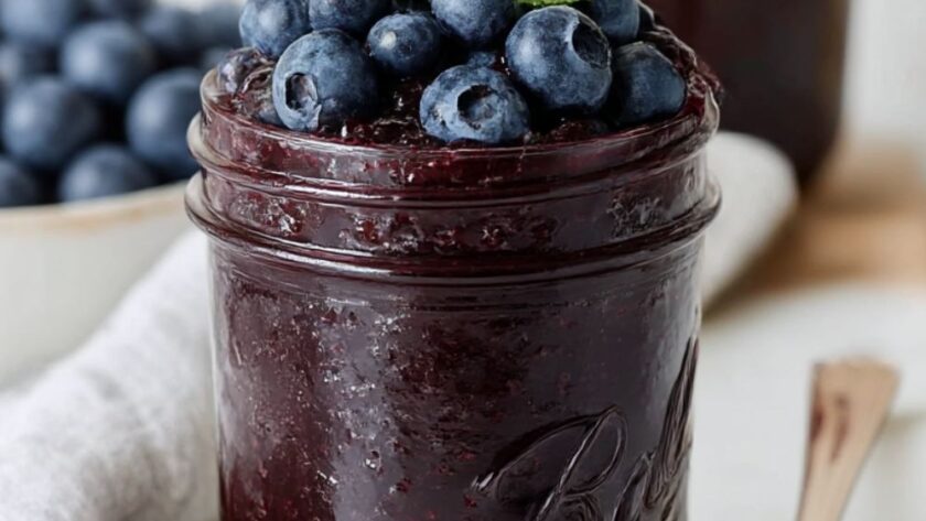 Blueberry Jam with Mint Recipe
