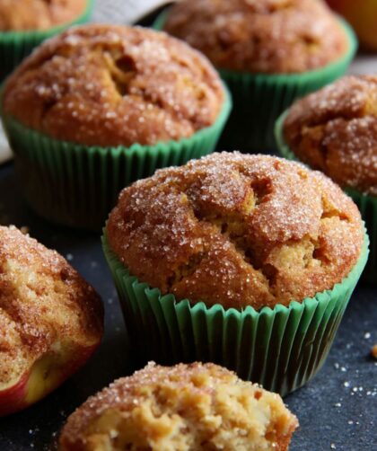 Brown Butter Apple Cinnamon Muffins Recipev