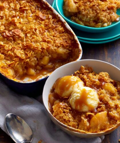 Butterscotch-Cornflake Apple Crisp Recipe