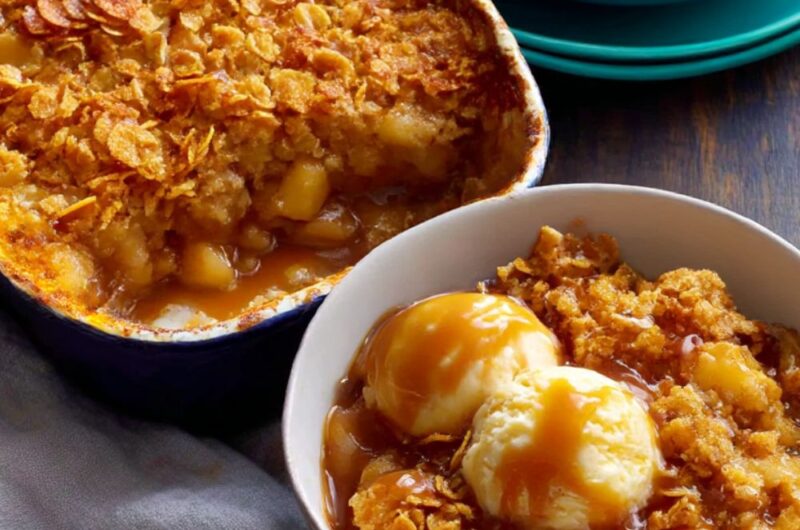 Butterscotch-Cornflake Apple Crisp Recipe