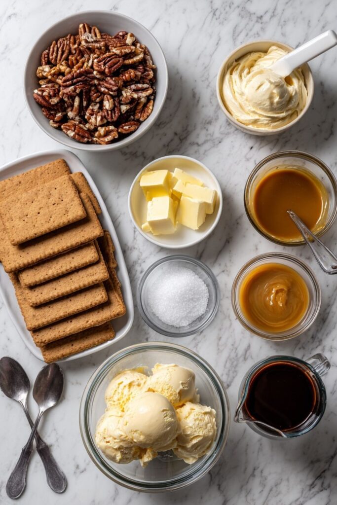 Caramel-Chocolate-Pecan Ice Cream Pie Recipe
