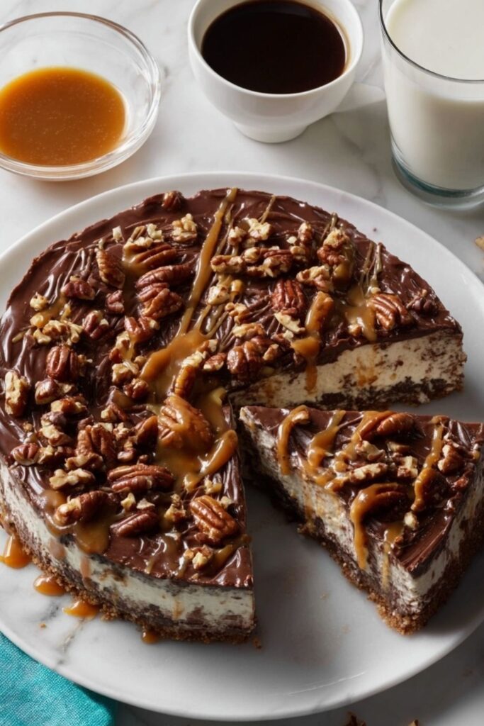 Caramel-Chocolate-Pecan Ice Cream Pie Recipe