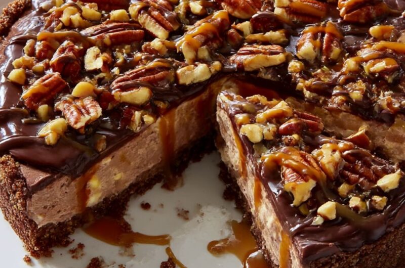 Caramel-Chocolate-Pecan Ice Cream Pie Recipe
