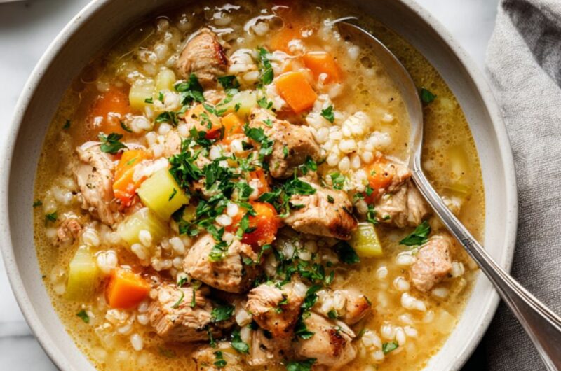 Chicken Barley Stew Recipe