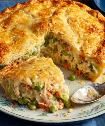 Chicken Pot Pie With Cheddar Crust Recipe
