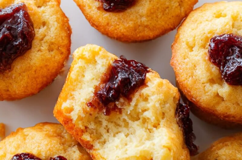 Cornmeal Muffins with Blackberry Jam Recipe
