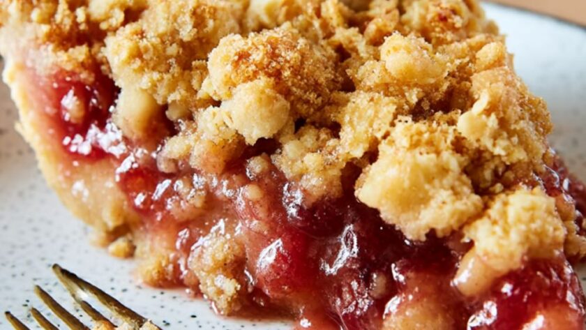 Cranberry Apple Crumb Pie Recipe