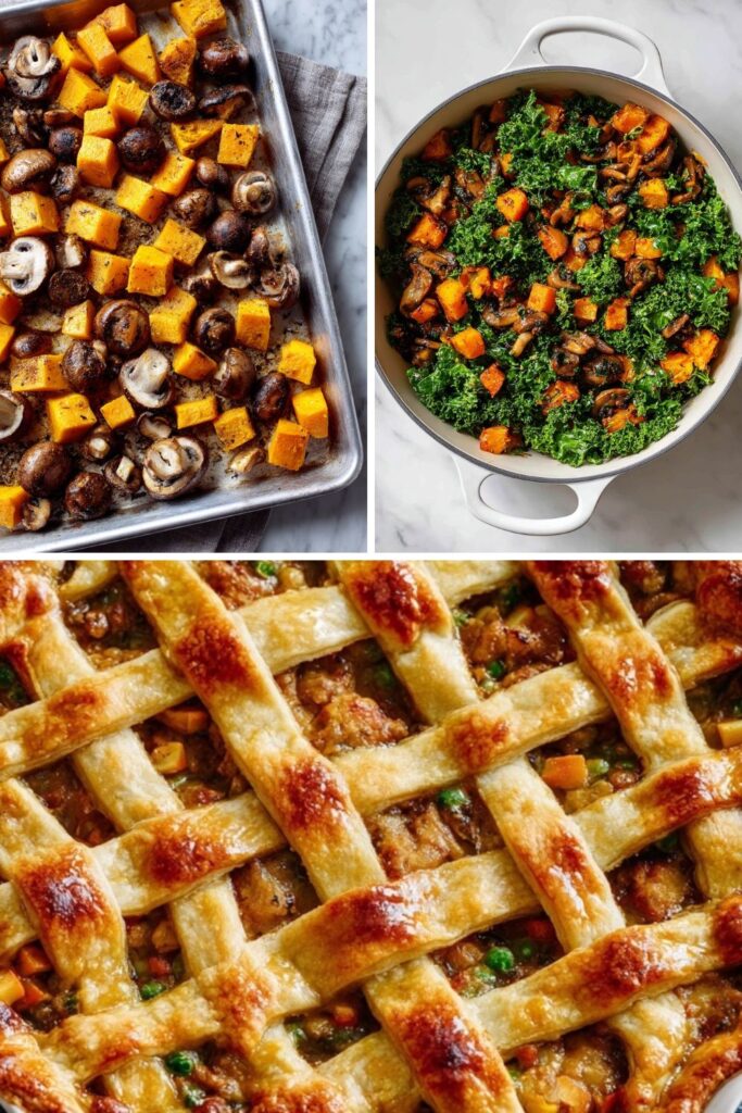 Curried Veggie Lattice Pot Pie Recipe