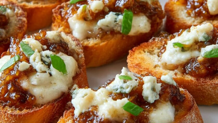 Fig and Blue Cheese Bruschetta Recipe