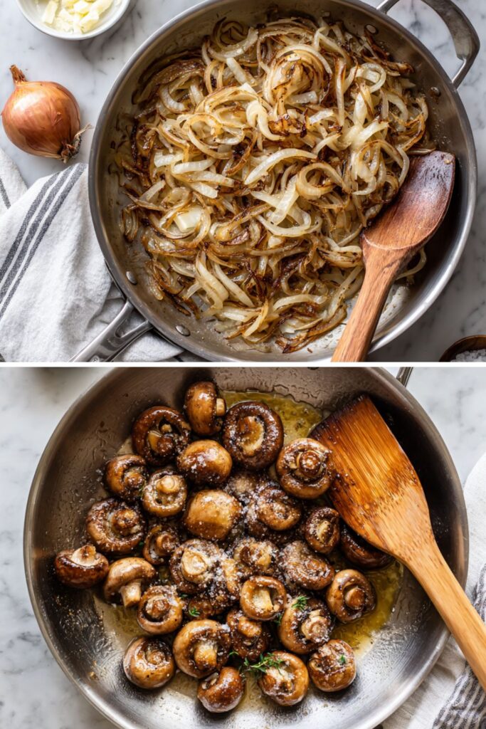 French Onion Soup Stuffed Mushrooms Recipe
