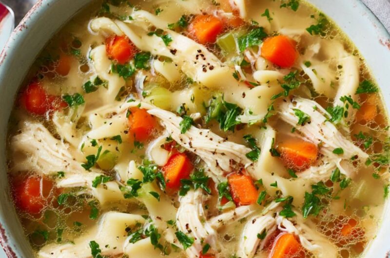 Homemade Chicken and Noodles Recipe