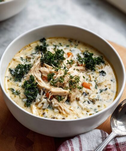 Instant Pot Creamy Chicken and Wild Rice Soup Recipe