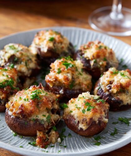 French Onion Soup Stuffed Mushrooms Recipe