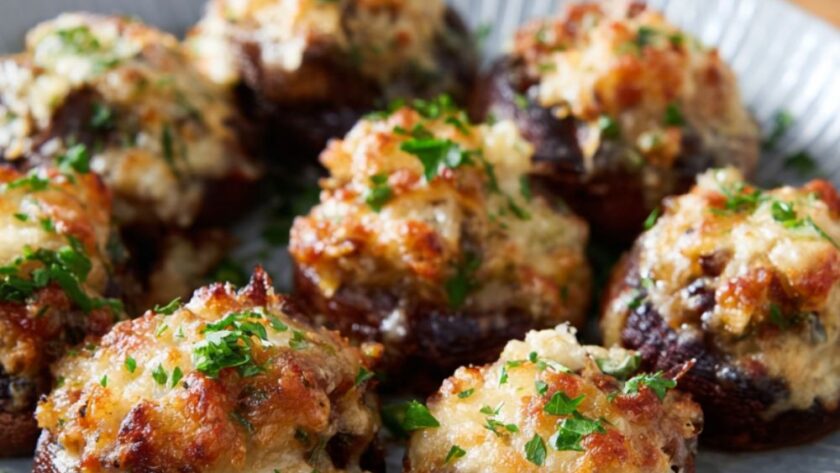French Onion Soup Stuffed Mushrooms Recipe