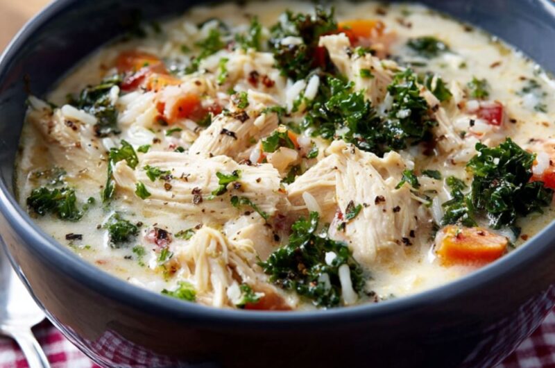 Instant Pot Creamy Chicken and Wild Rice Soup Recipe